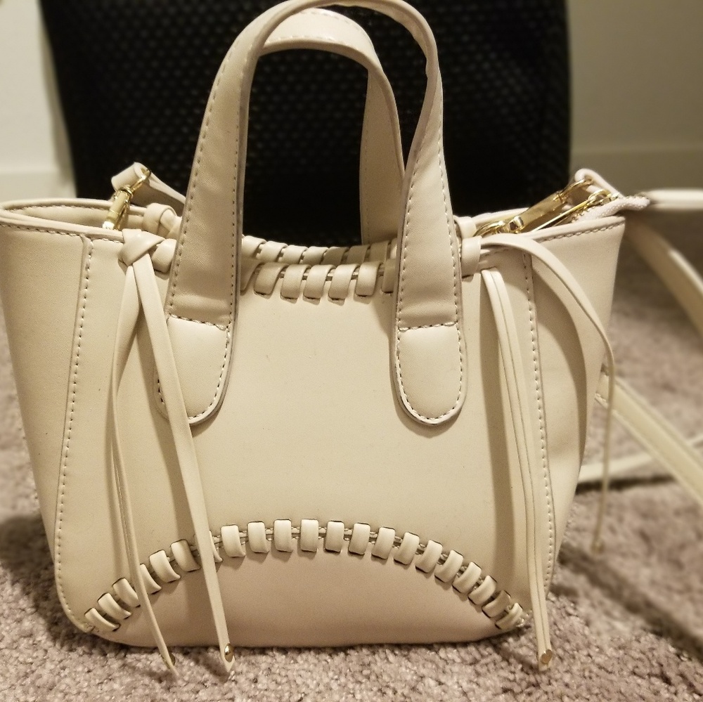 White Lionel handbag